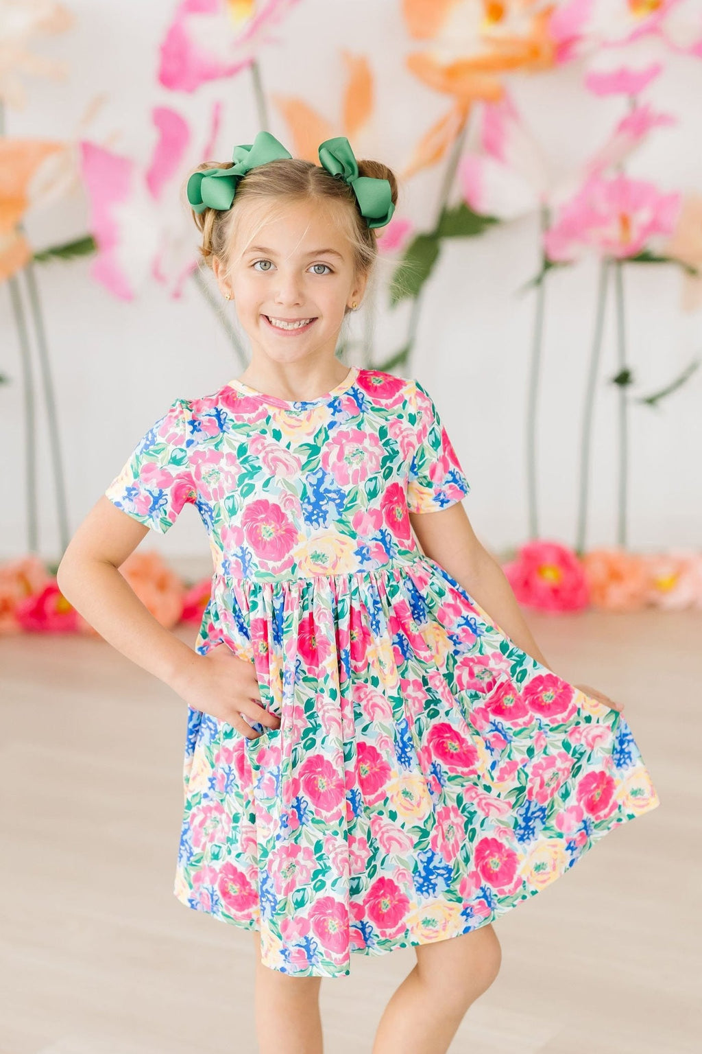 Mila & Rose ® Wildflower Wishes S/S Pocket Twirl Dress — main product shot