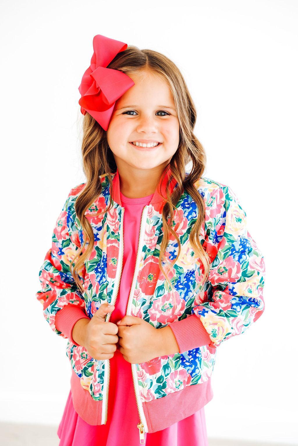 Mila & Rose ® Wildflower Wishes Satin Jacket — lifestyle context