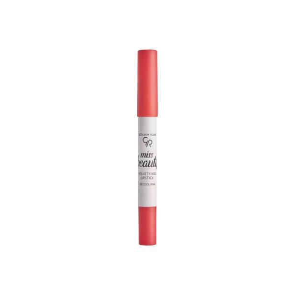 Golden Rose Miss Beauty: Cool Pink Velvet Matte Lipstick - Long Lasting, Non-Drying Formula for Intense Color