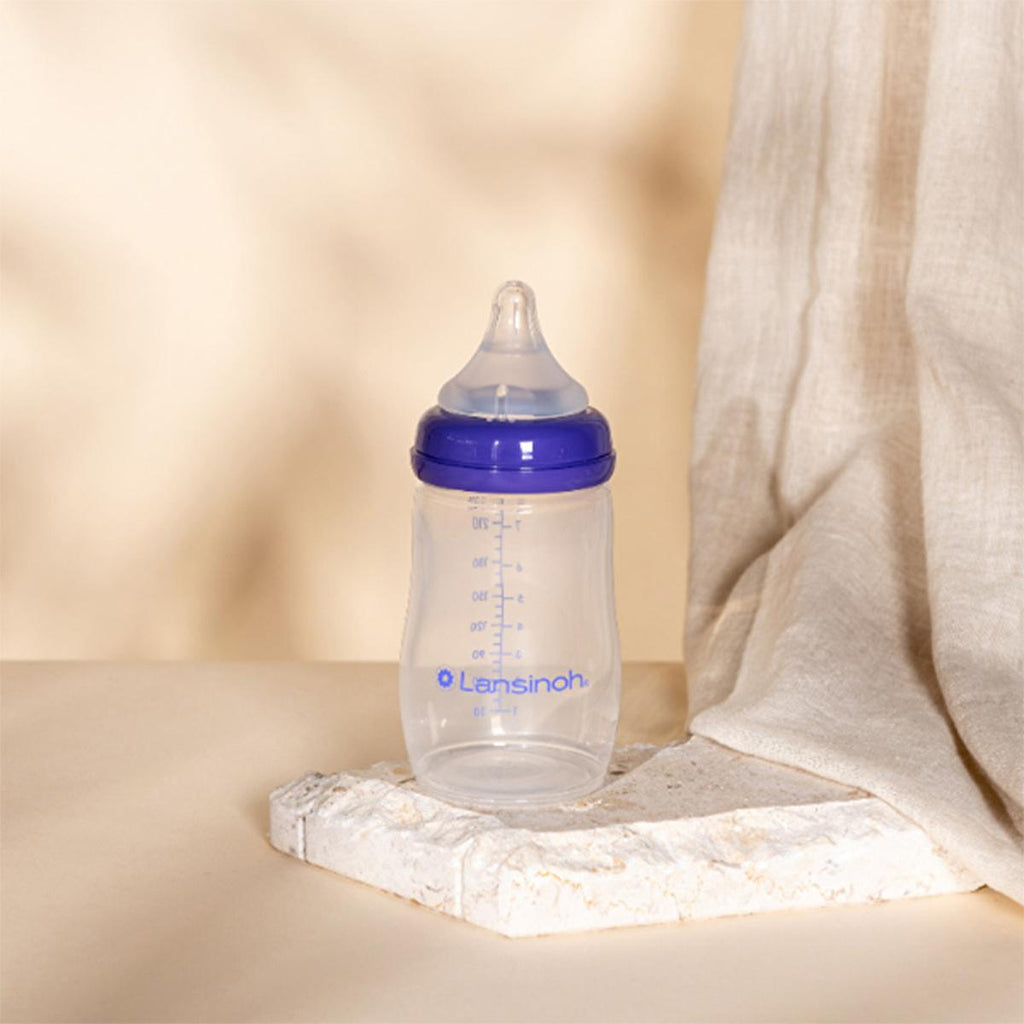 Lansinoh PP Biberon 240 ml Baby Bottle - Anti-Colic, BPA Free, Natural Feeding for Infants
