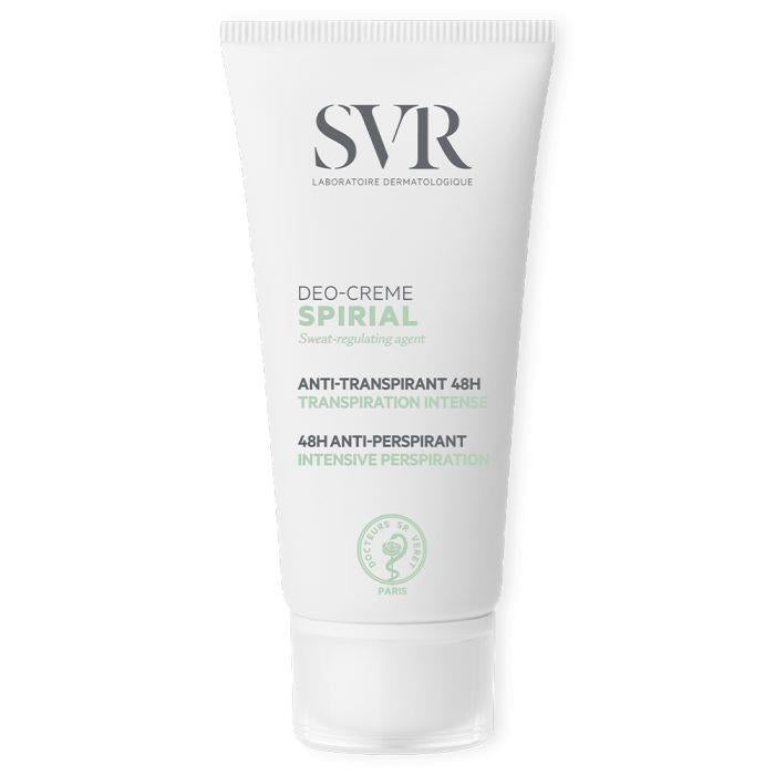 SVR Spirial Antiperspirant Cream 50ml - Fragrance-Free, Sensitive Skin Solution for Excessive Sweating