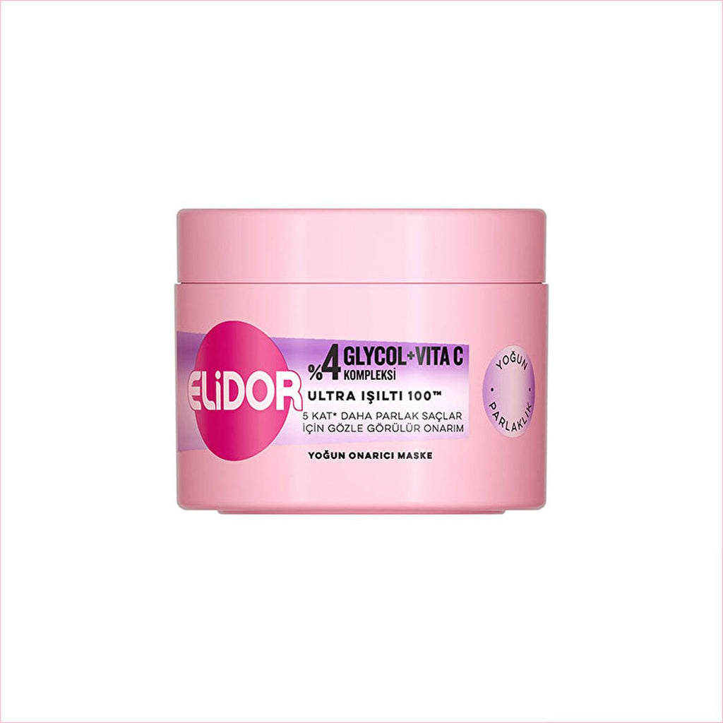 Elidor Ultra Shine 100 Repair Mask - 7.44 fl oz Deep Conditioning Hair Treatment for Damaged Hair Repair and Shine Enhancement