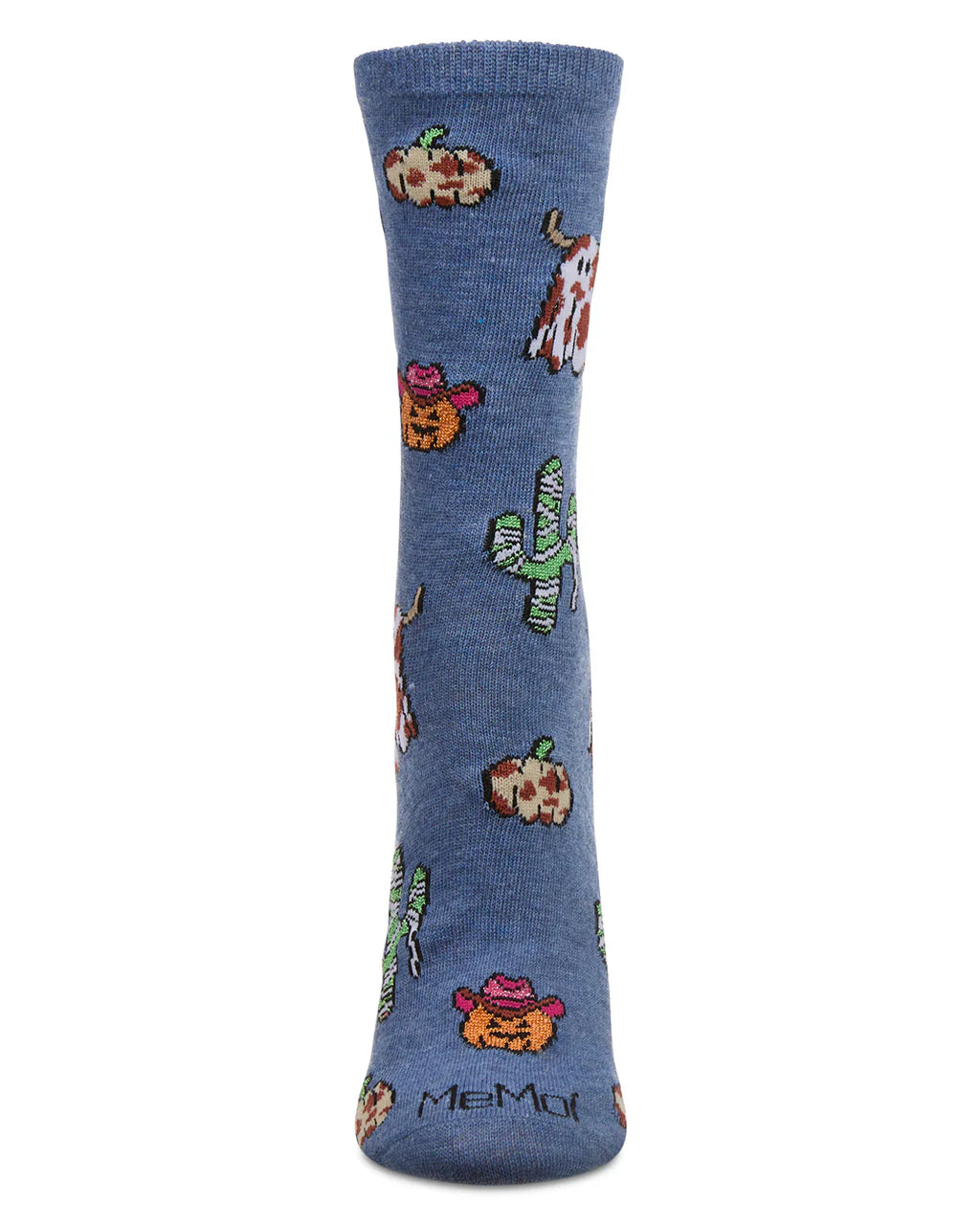 KADOU BOUTIQUE Spooky Western Holiday Crew Socks — detail close-up
