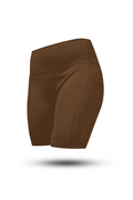 Varlo Women's SOHO Fitness Shorts 8" (City Mocha) — main product shot