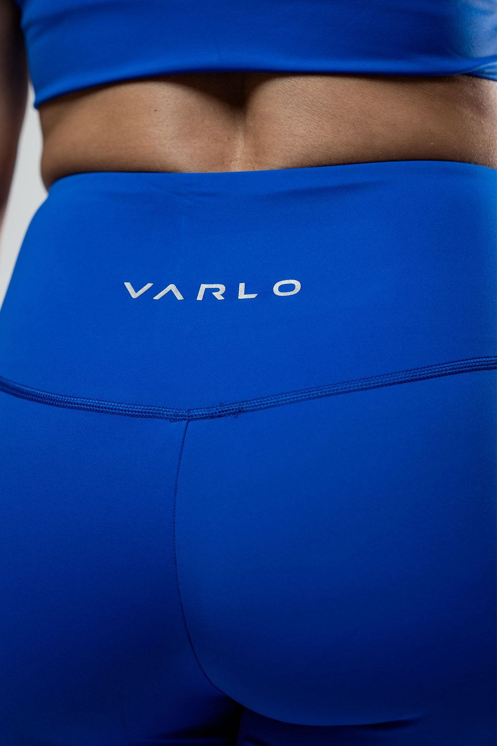 Varlo Women's SOHO Fitness Shorts 8" (Neo Blue) — detail shot 6