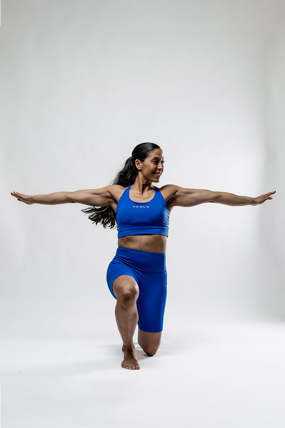 Varlo Varlo Women's SOHO Fitness Shorts 8" (Neo Blue) — comparison shot