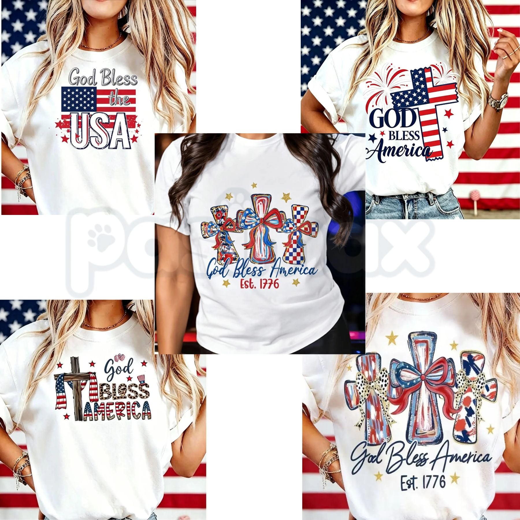 Women's "God Bless America" T-Shirt – USA 250th Anniversary Commemorative Tee, Remastered Heavy Cotton Semiquincentennial Top, Soft Lived-In Patriotic Heritage Shirt, Made in USA
