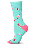 KADOU BOUTIQUE Women's "Holiday Candy" Christmas Novelty Crew Sock — main product shot