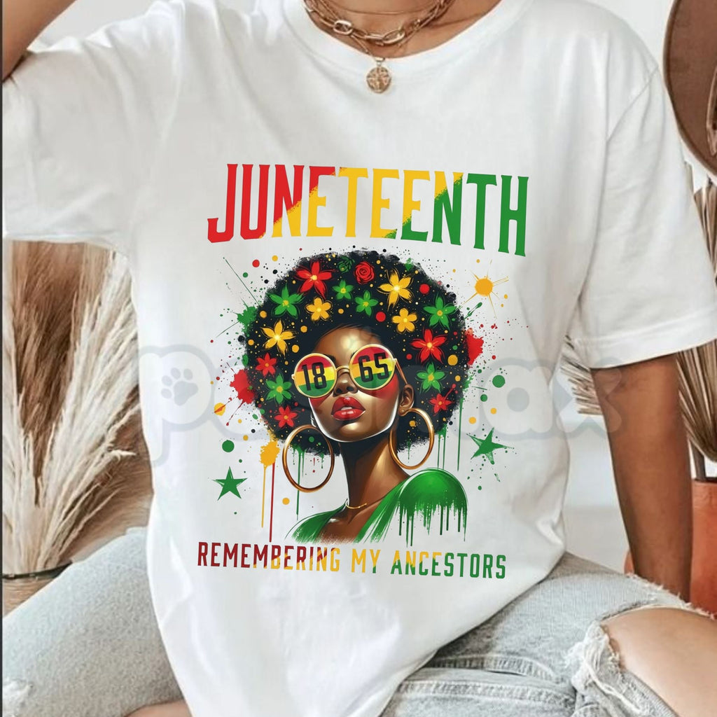 Women's Juneteenth 1865 T-Shirt – Stylish Versatile African American Freedom Day Graphic Tee