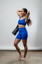 Women's SOHO Cross Back Sports Bra (Neo Blue)