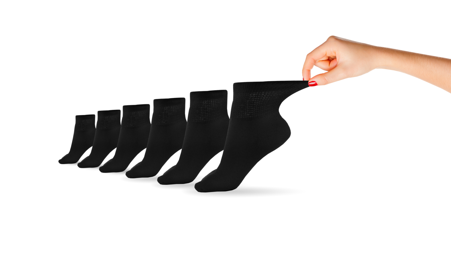 DSC Women's Cotton Diabetic Ankle Socks (6 Pair) — detail close-up
