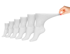 Women's Cotton Diabetic Crew Socks (6 Pair)