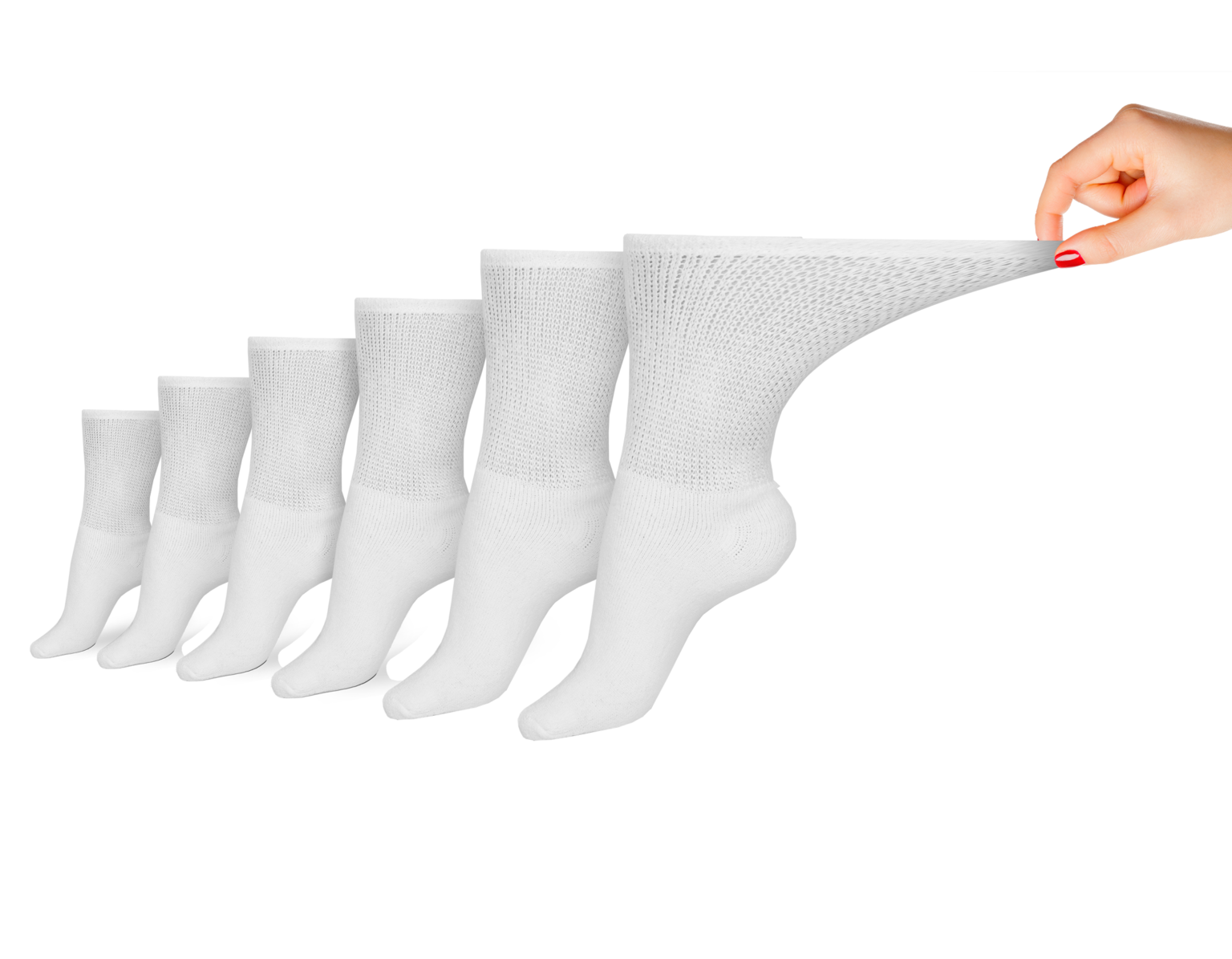 Women's Cotton Diabetic Crew Socks (6 Pair) — diabetic foot care by DSC