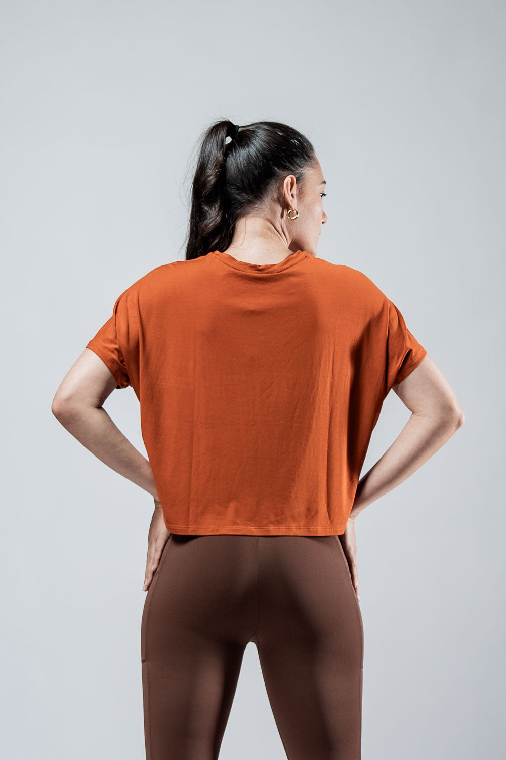 Varlo Varlo Women's Terra Recovery Drift Crop (Sunfire Clay) — side view