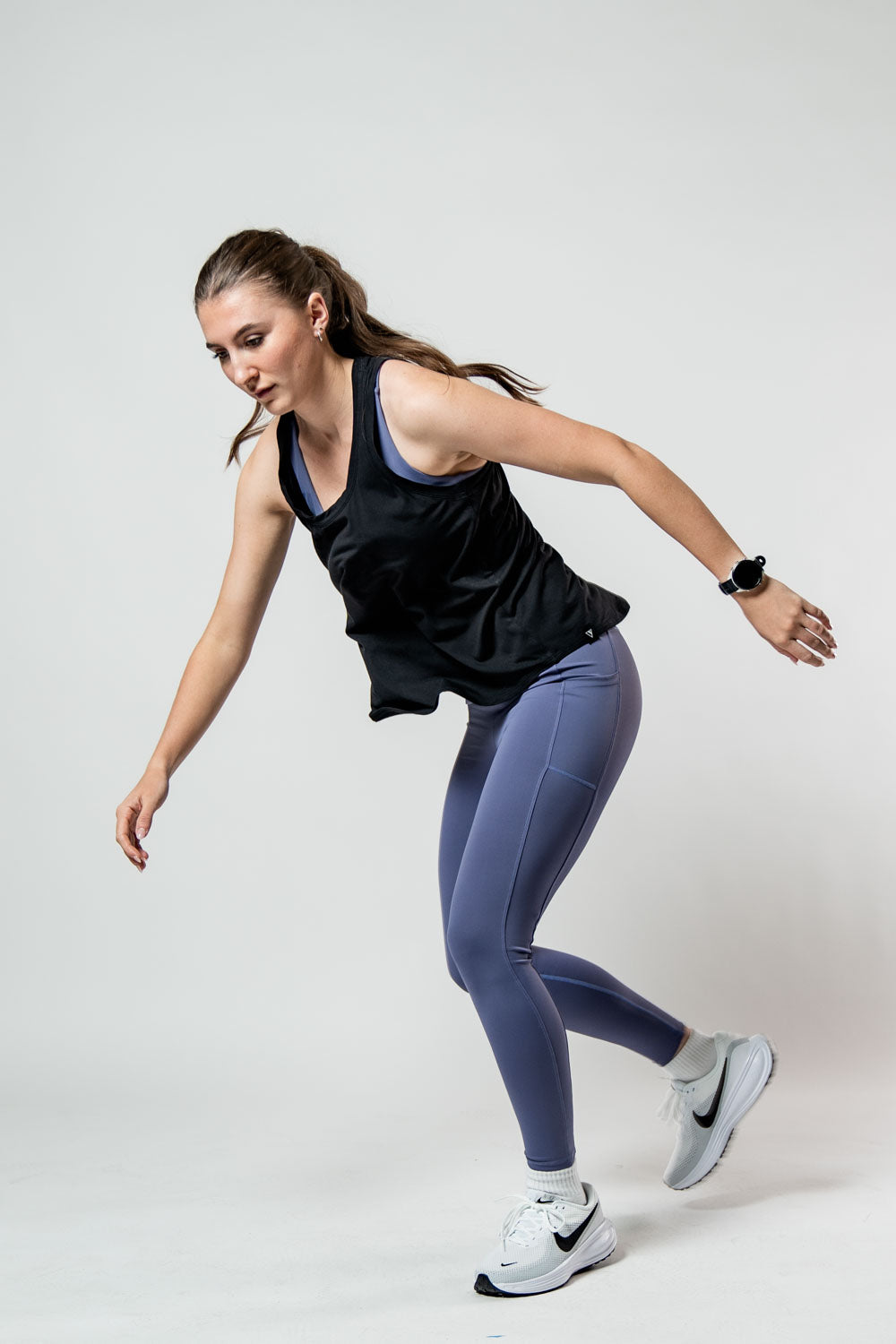 Varlo Varlo Women's Terra Recovery Halo Tank (Black) — main product shot