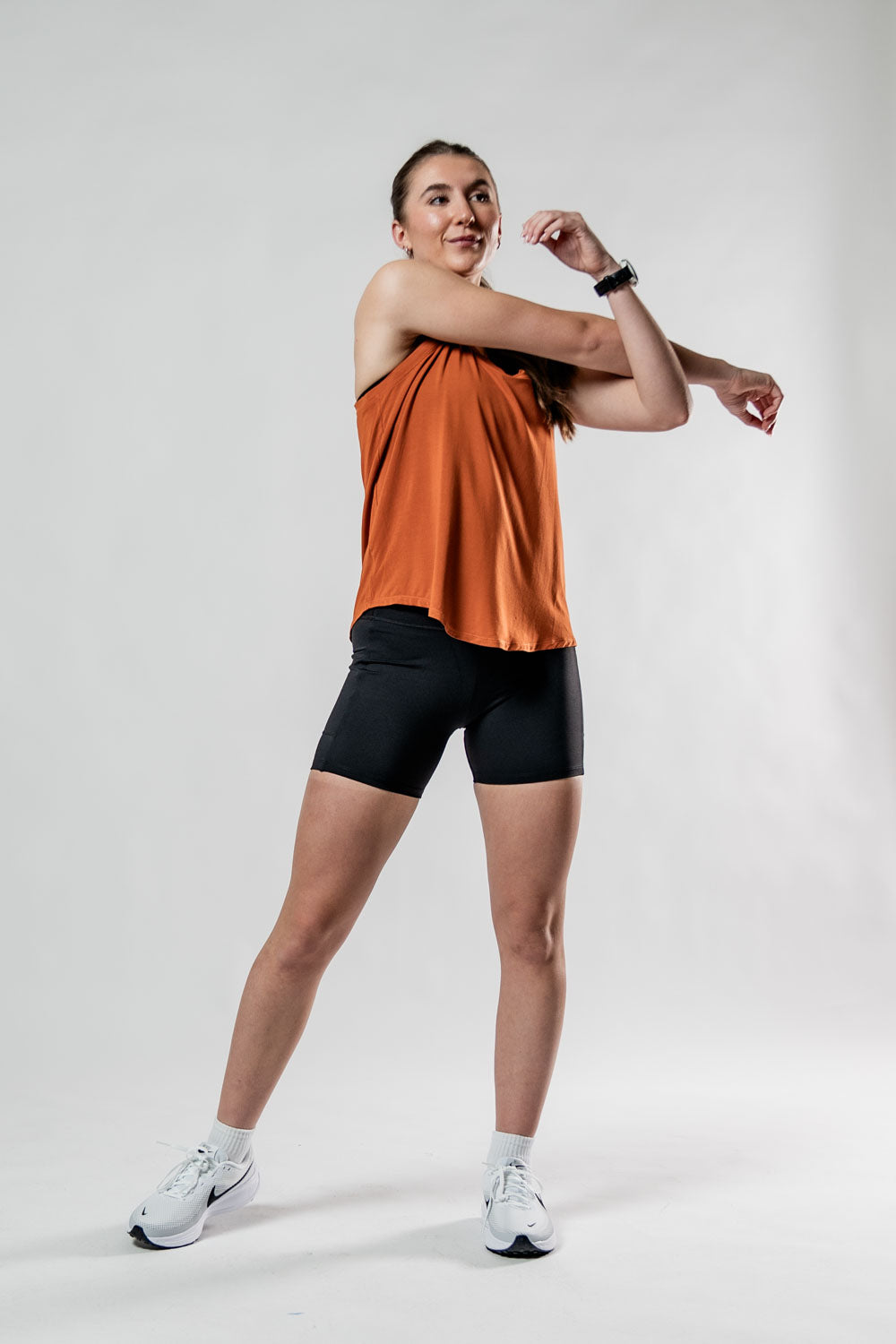 Varlo Women's Terra Recovery Halo Tank (Sunfire Clay) — detail shot 10