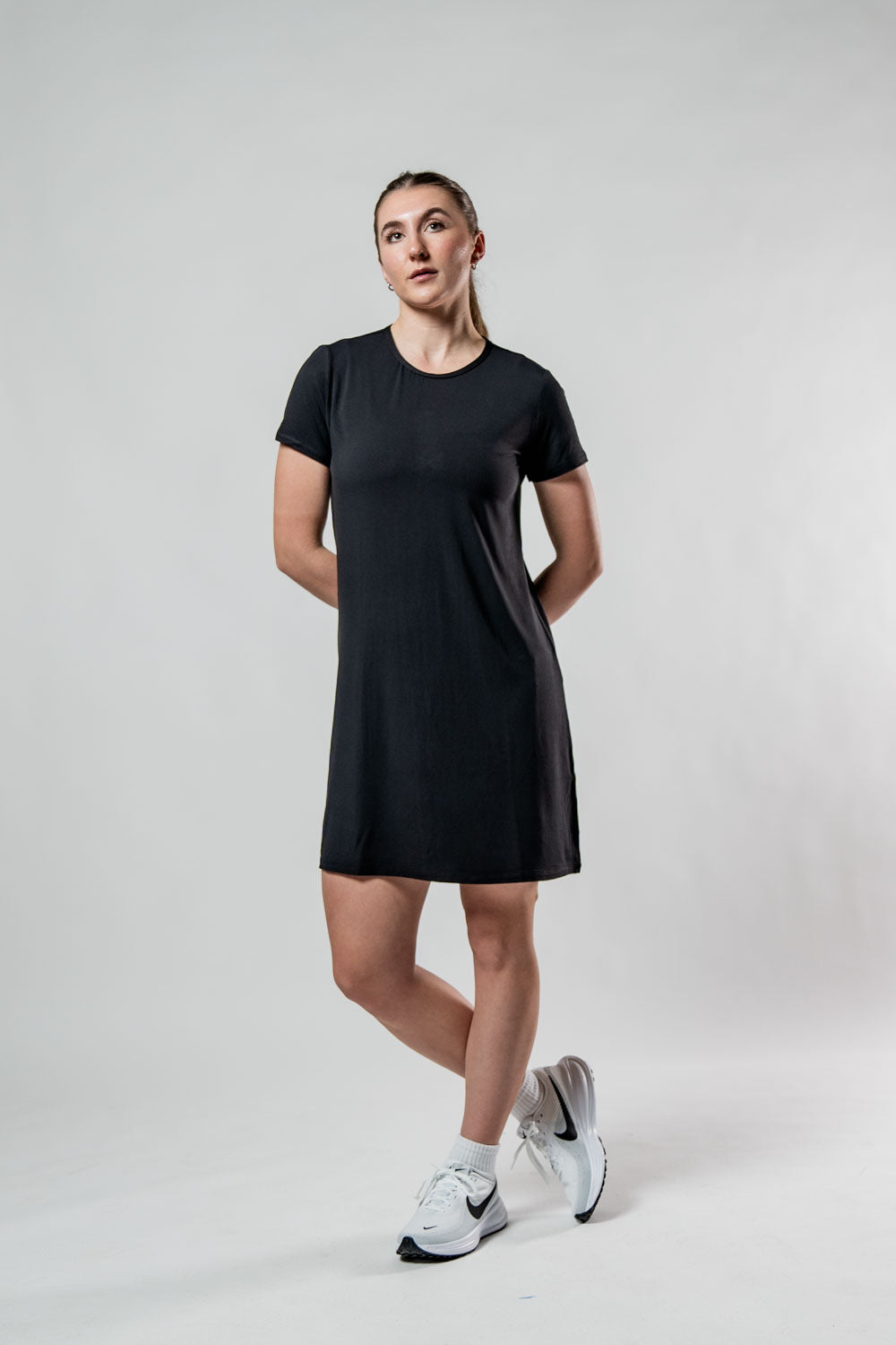Varlo Women's Terra Recovery Motion Dress (Black) — side view