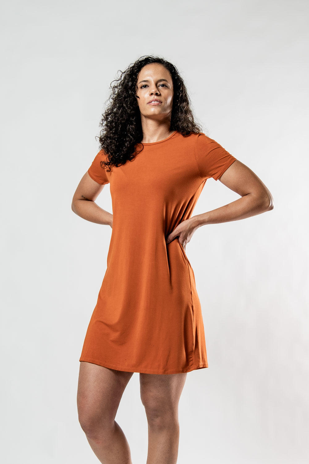 Varlo Women's Terra Recovery Motion Dress (Sunfire Clay) — back view