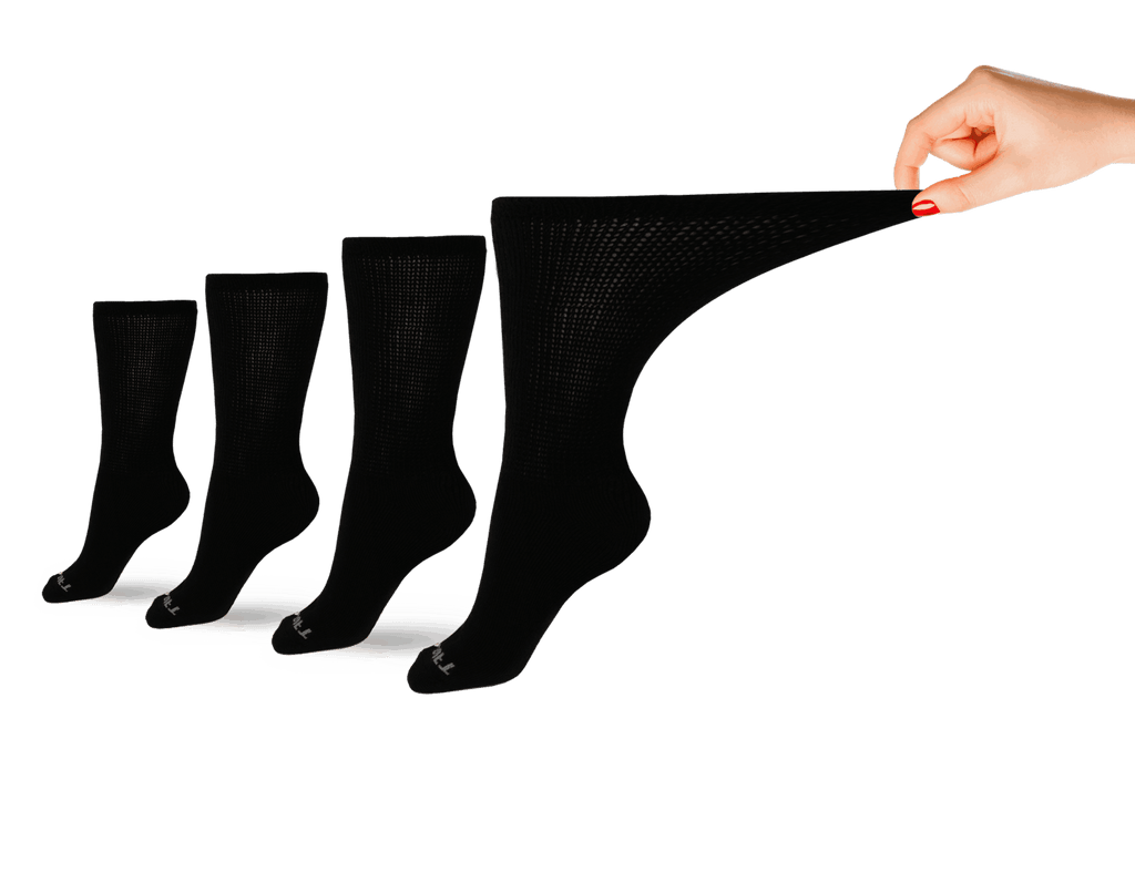 DSC Women's Ultra-Soft Upper Calf Diabetic Socks (4 Pair) — lifestyle context