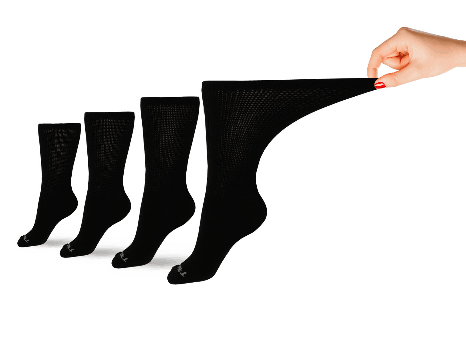 DSC Women's Ultra-Soft Upper Calf Diabetic Socks (4 Pair) — lifestyle context