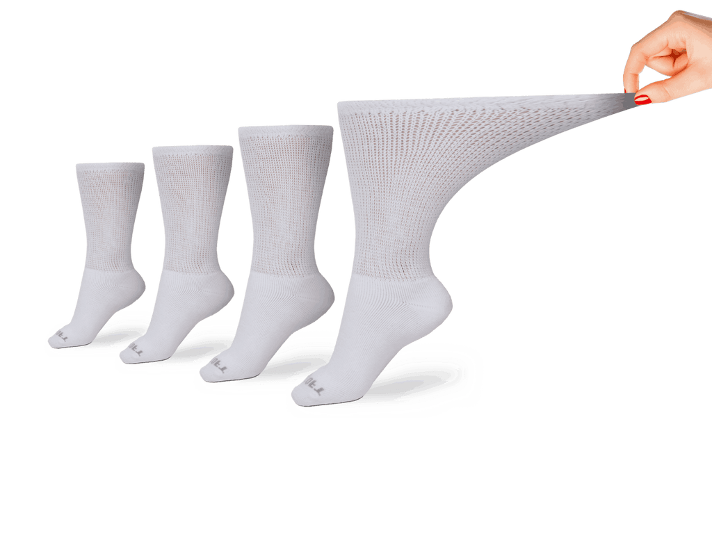 DSC Women's Ultra-Soft Upper Calf Diabetic Socks (4 Pair) — detail close-up