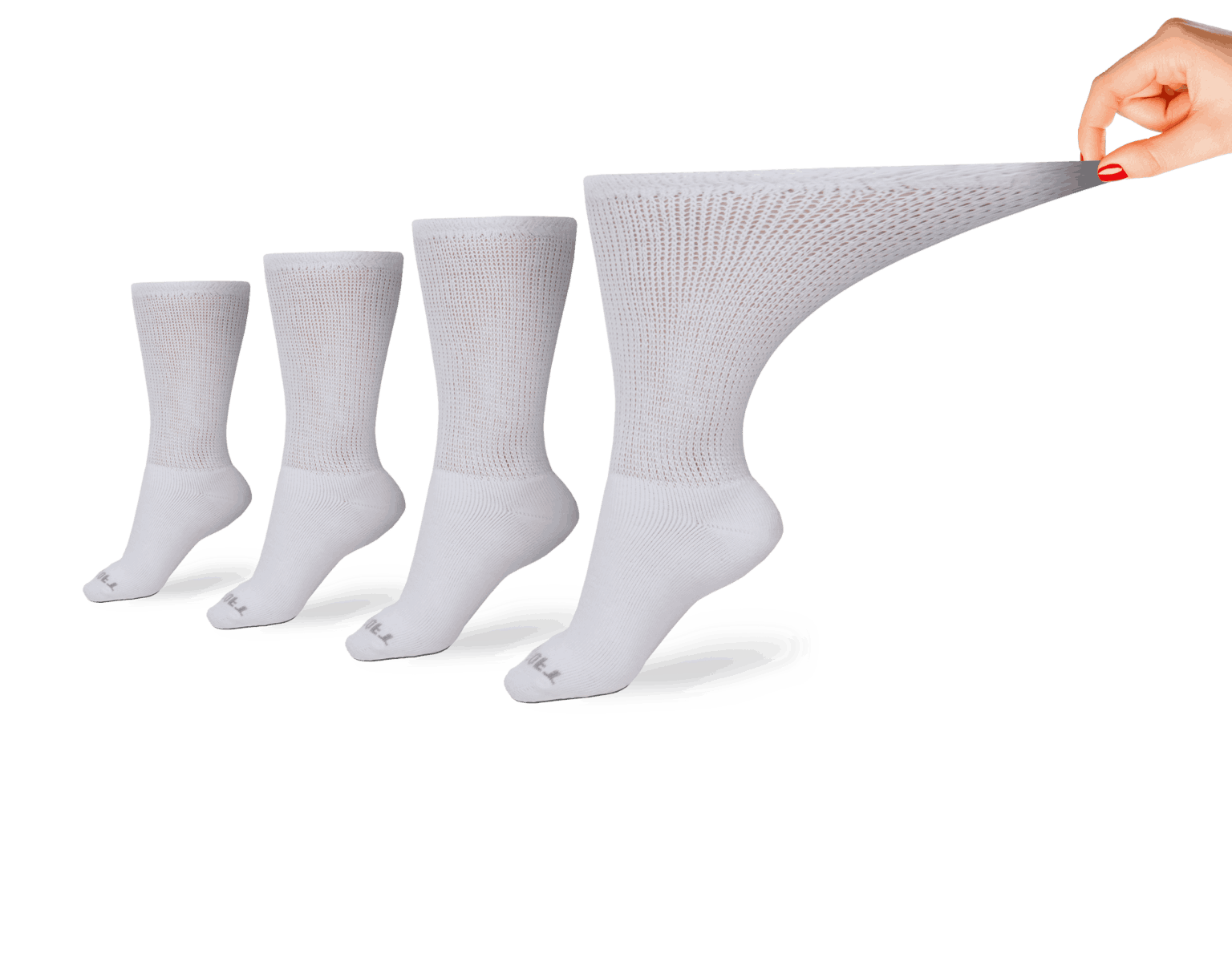 DSC Women's Ultra-Soft Upper Calf Diabetic Socks (4 Pair) — detail close-up
