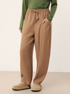 LINTICO Wool Drawstring Patch Pocket Pants PRISCILLA — main product shot