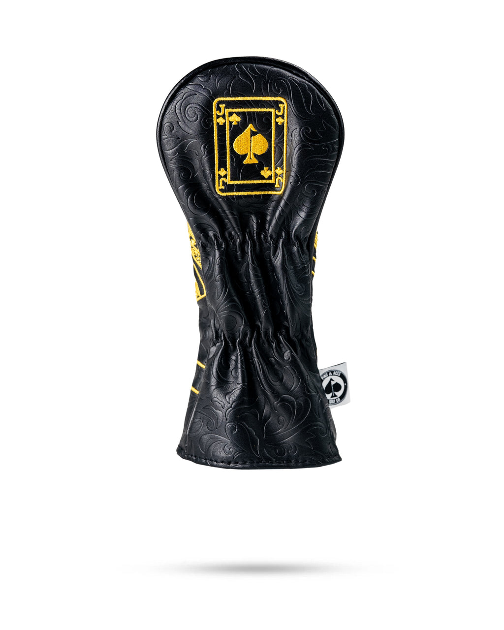 Pins and Aces Black/Gold Jack of Spades - Hybrid Cover — size reference