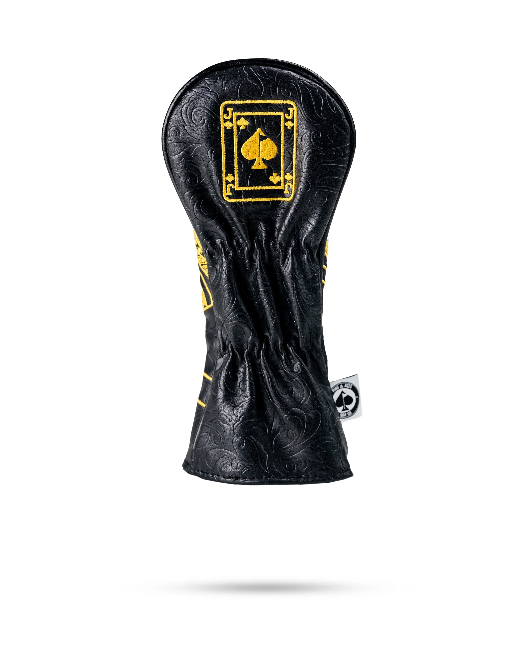 Pins and Aces Black/Gold Jack of Spades - Hybrid Cover — size reference