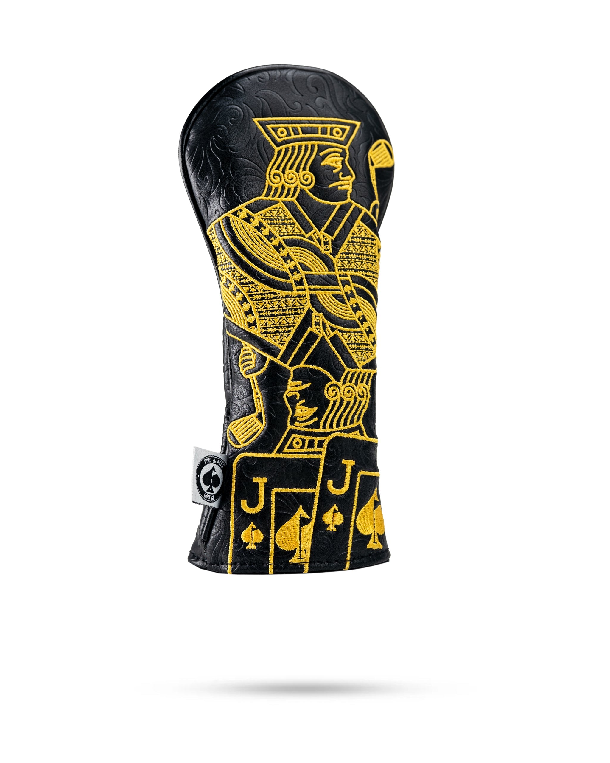 Pins and Aces Black/Gold Jack of Spades - Hybrid Cover — main product shot