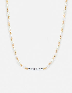 Worthy Letter Necklace