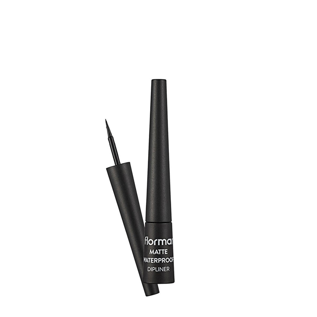 Flormar Matte Waterproof Liquid Eyeliner for Precise, Dramatic Eye Look - Black