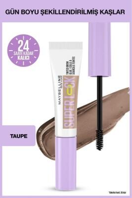 Maybelline Super Lock Brow Glue: Taupe Eyebrow Mascara for All-Day Hold & Fuller Brows - Long Lasting Brow Gel & Ka_ Sabitleyici