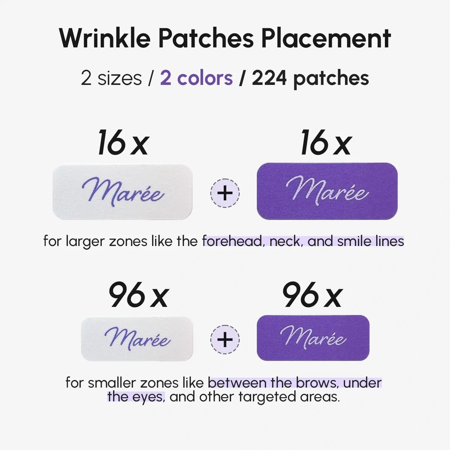 Maree Anti-wrinkle Tape Patches — back view