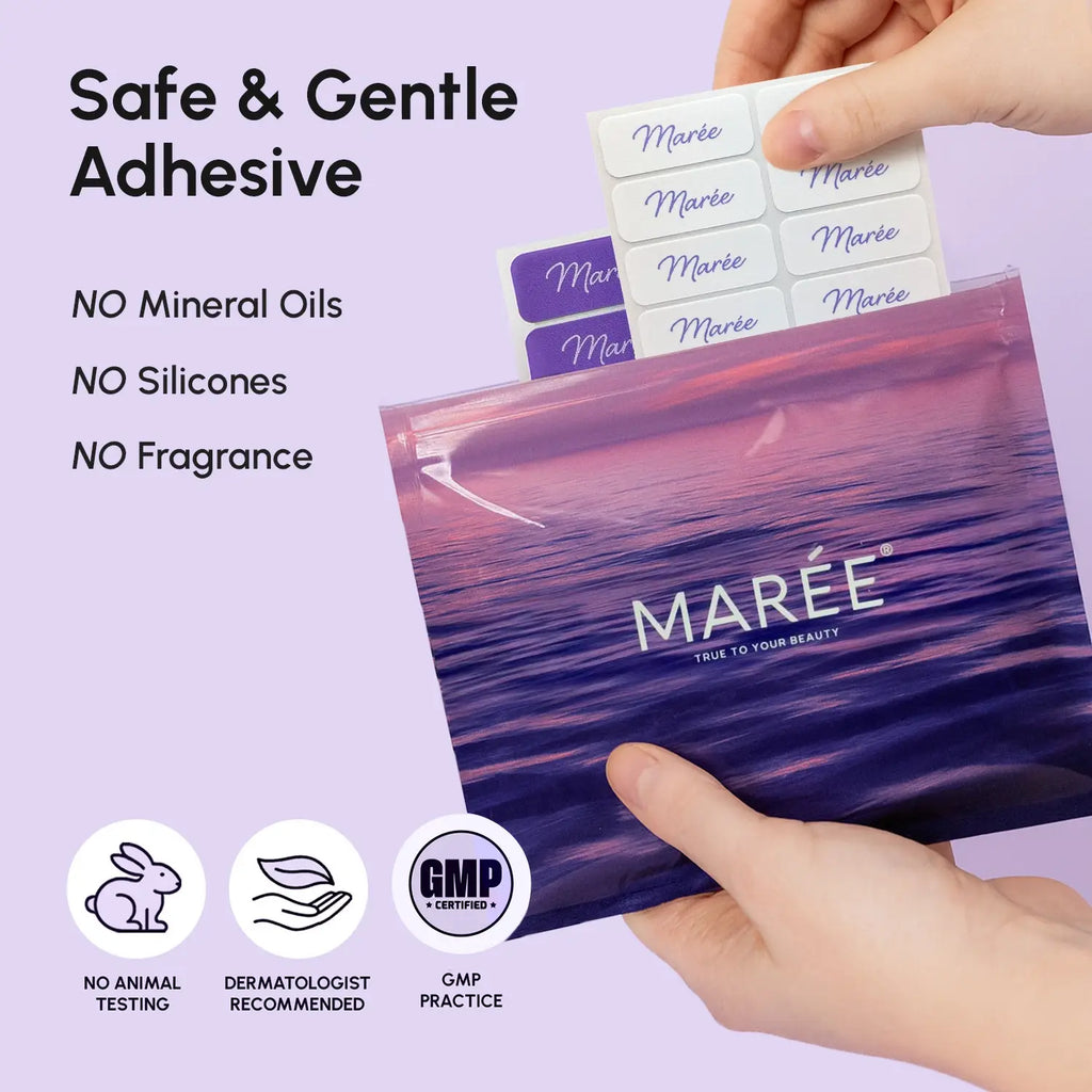 Maree Anti-wrinkle Tape Patches — in-use photo