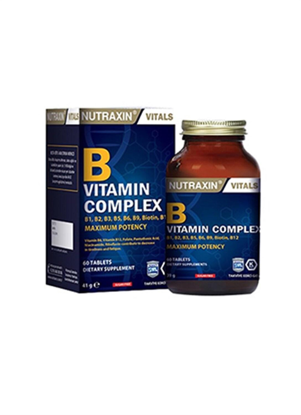 Nutraxin B Vitamin Complex 60 Tablets