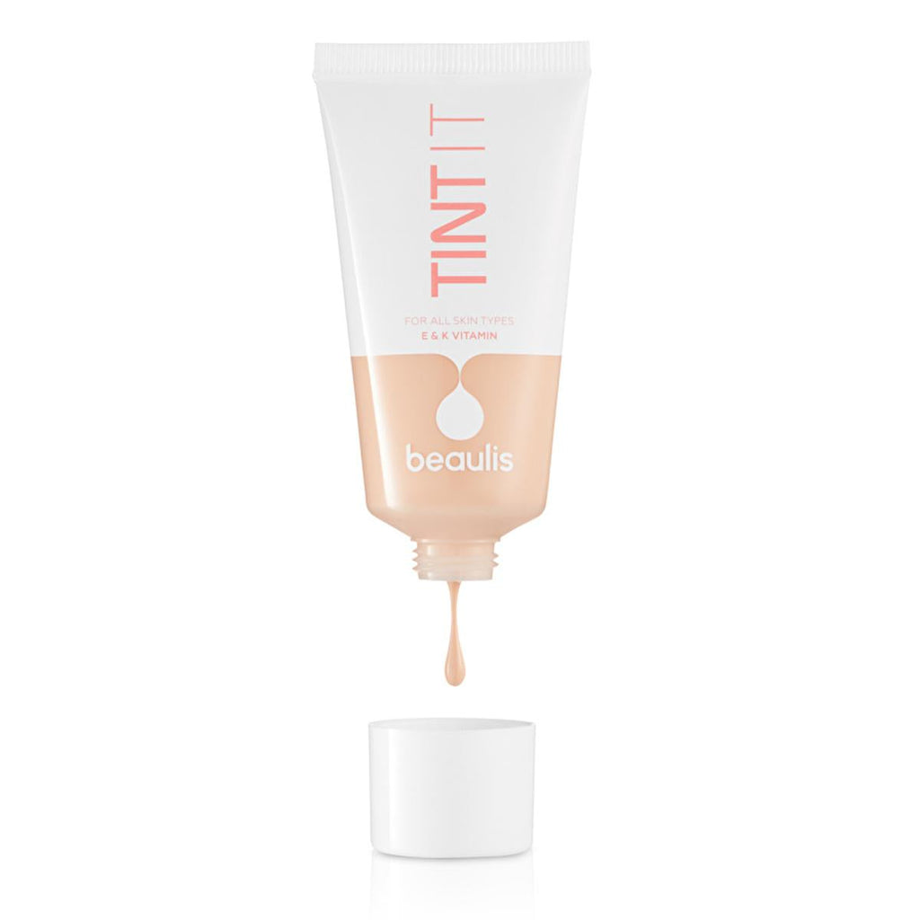 Beaulis Tint It Foundation - Medium Coverage, Vitamin E & K, Natural Finish Makeup