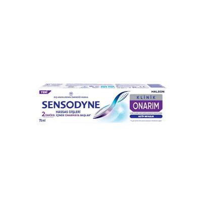 Sensodyne Clinical Repair Active Whitening Toothpaste: Repairs Sensitive Teeth, Whitens, & Relieves Sensitivity - Advanced Novamin Formula