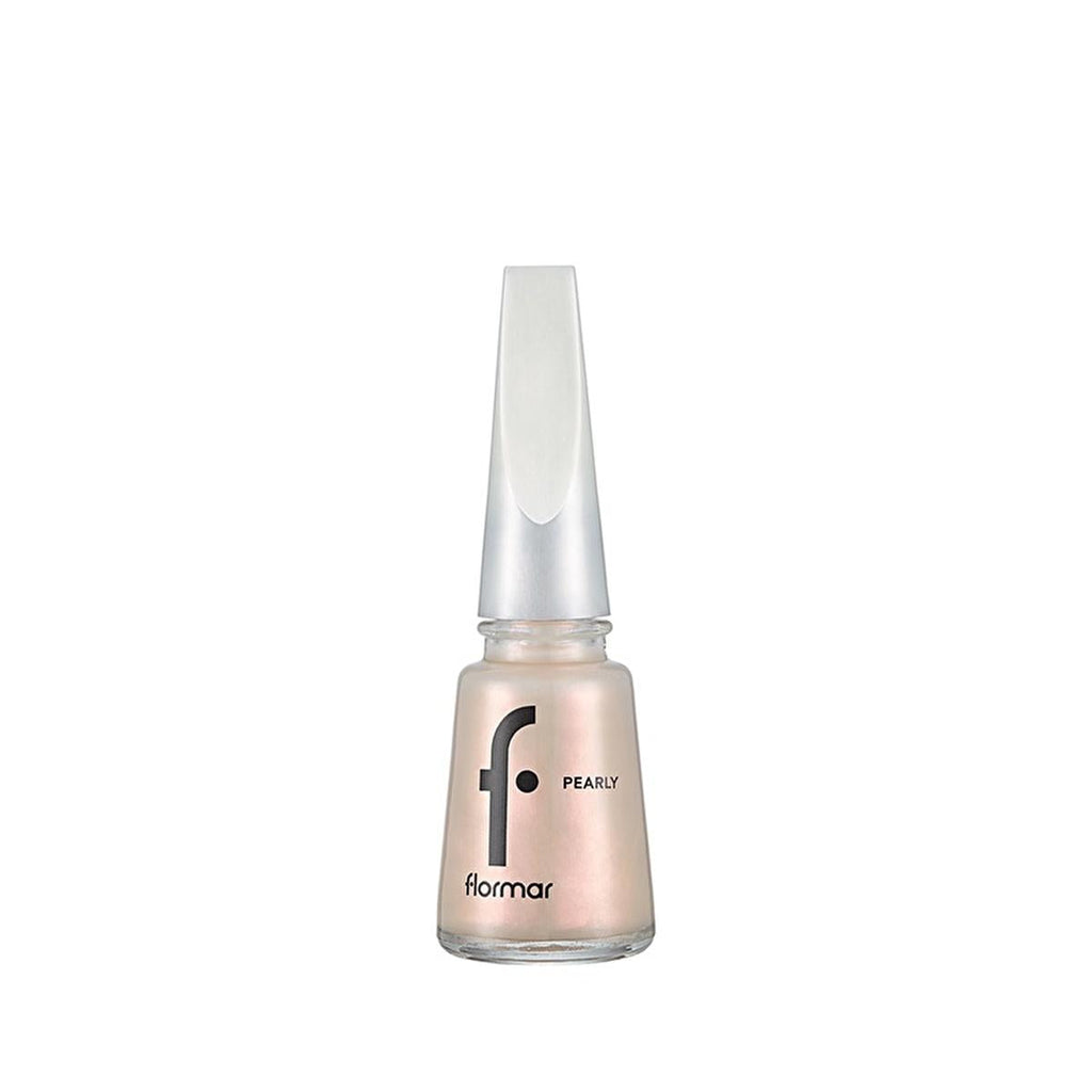 Flormar Pearly Nail Polish: Long-Lasting, High Pigment Shimmering Color for Elegant Nails - Snow Glam