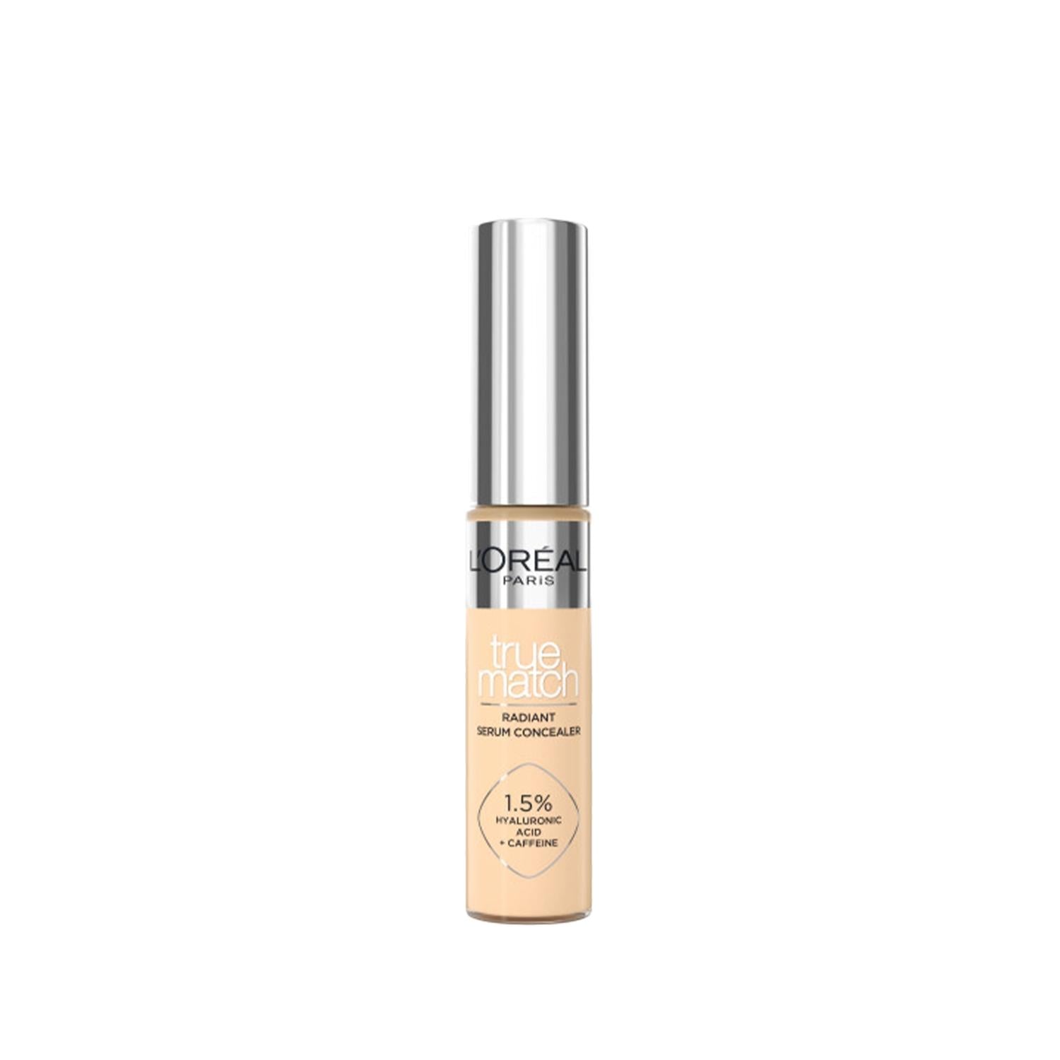 Loreal Paris True Match Brightening Serum Concealer 4D - 11 ml, Perfect Coverage & Skincare Benefits