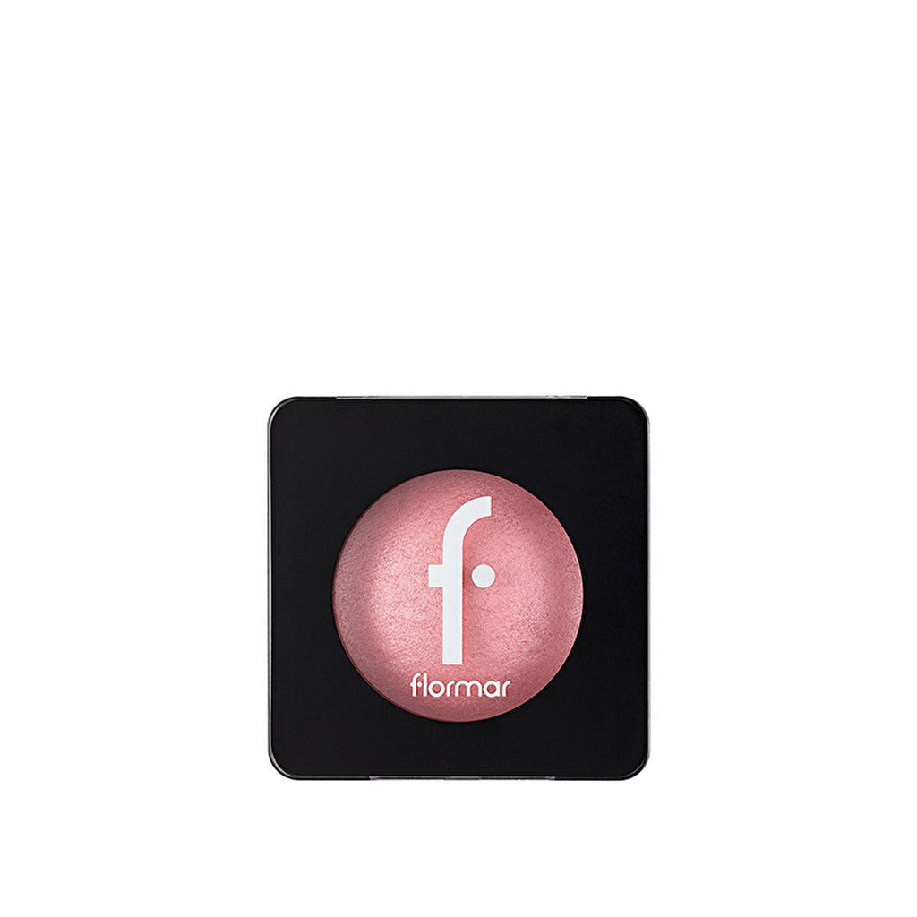 Flormar Shimmer Pink Baked Blush: High Pigment, Natural Glow, Vitamin E - Radiant Finish for All Skin Types