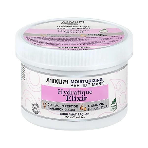 Mixup Hydratique Elixir Hair Mask: Intense Hydration for Dry, Damaged Hair with Hyaluronic Acid & Collagen Peptides