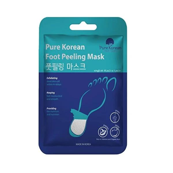 Pure Korean Exfoliating Foot Mask Socks - Softens Dry, Cracked Heels Naturally