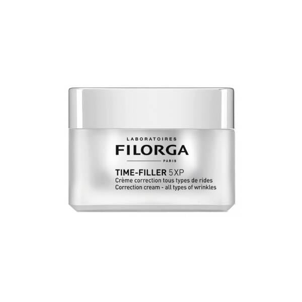 Filorga Time-Filler 5XP Anti-Aging Face Cream: Deep Hydration & Wrinkle Reduction for Dry Skin - Hyaluronic Acid, Peptide & Marine Fennel Formula