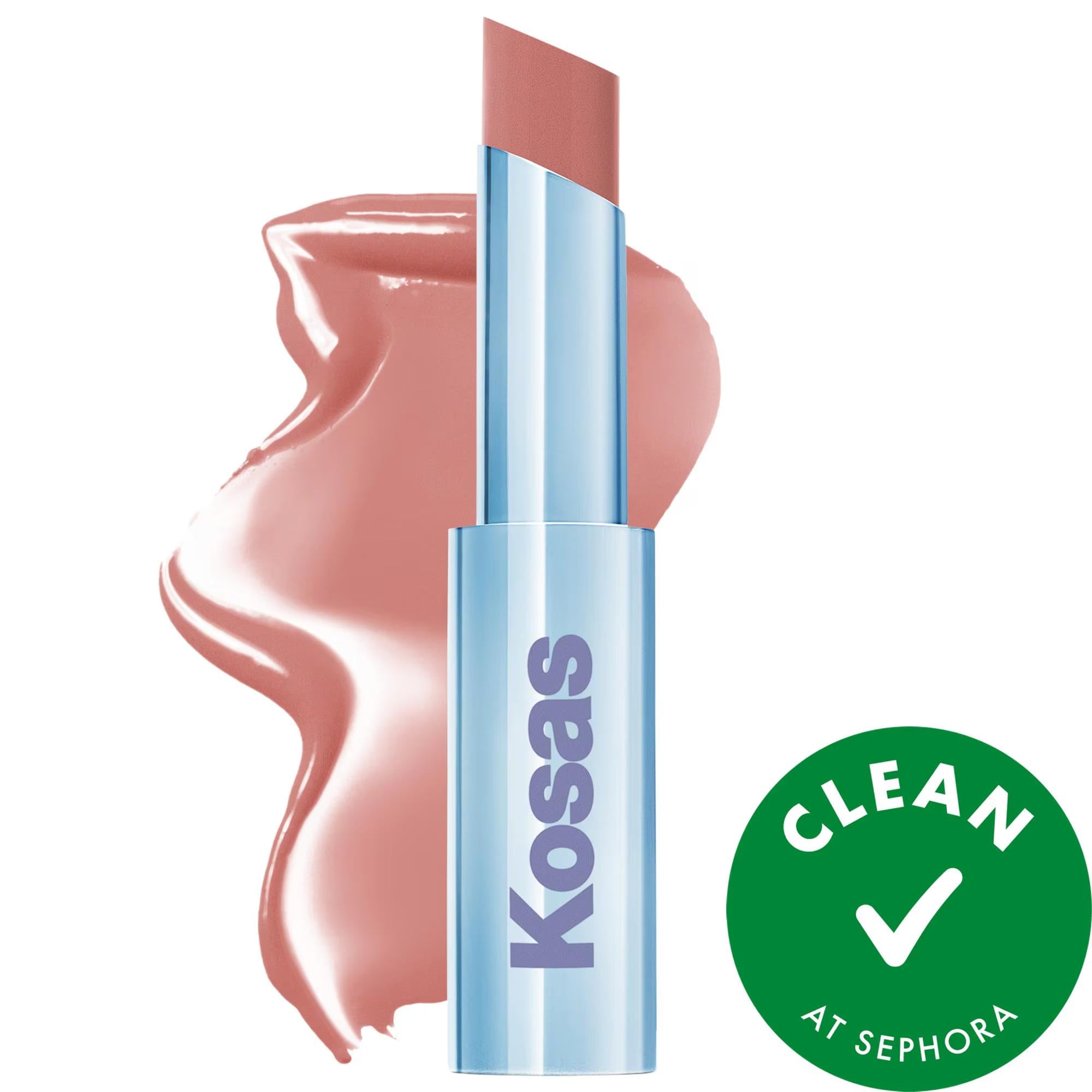Wet Stick: Hydrating Sheer Lipstick with Ceramides, Squalane & Hyaluronic Acid - Vegan, Cruelty-Free Lip Balm for Moisturizing, Plumping & a Touch of Color