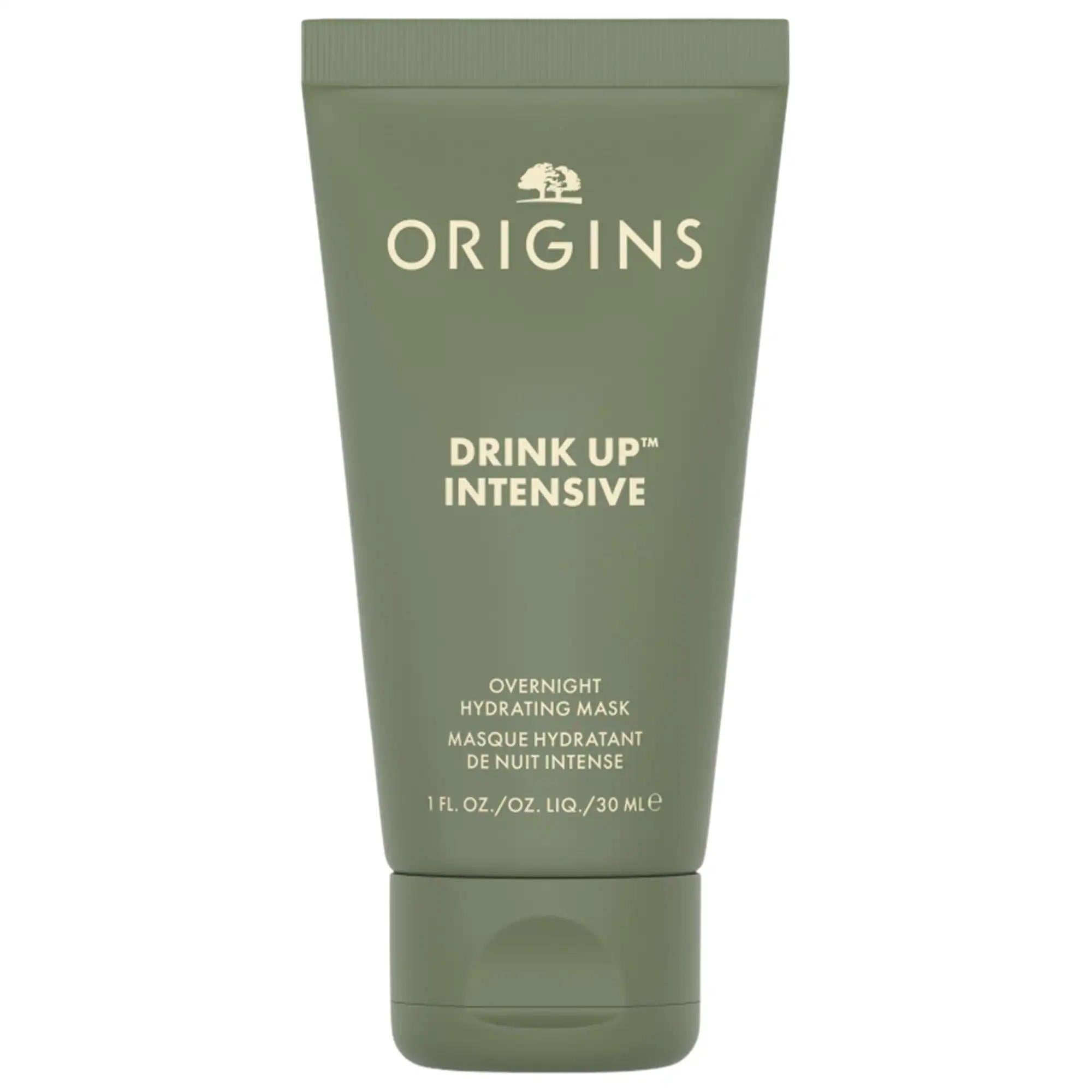 Mini Drink Upª Intensive Overnight Hydrating Mask with Avocado & Swiss Glacier Water - 72 Hours Hydration, Natural Skincare