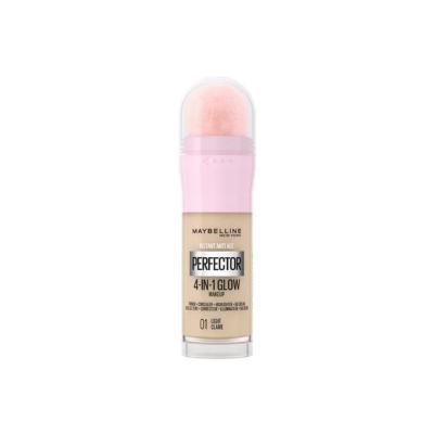 Maybelline Instant Perfector Glow Vegan Foundation - Multifunctional Makeup with Concealer & Primer