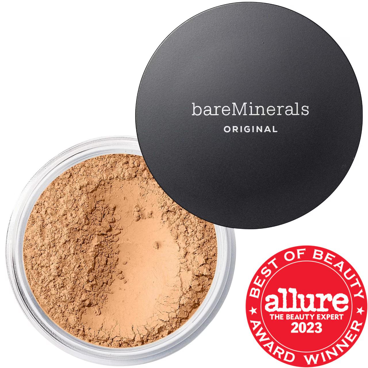 Original Loose Powder Mineral Foundation SPF 15: Talc-Free, Vegan & Cruelty-Free - Natural Luminous Finish & Sun Protection