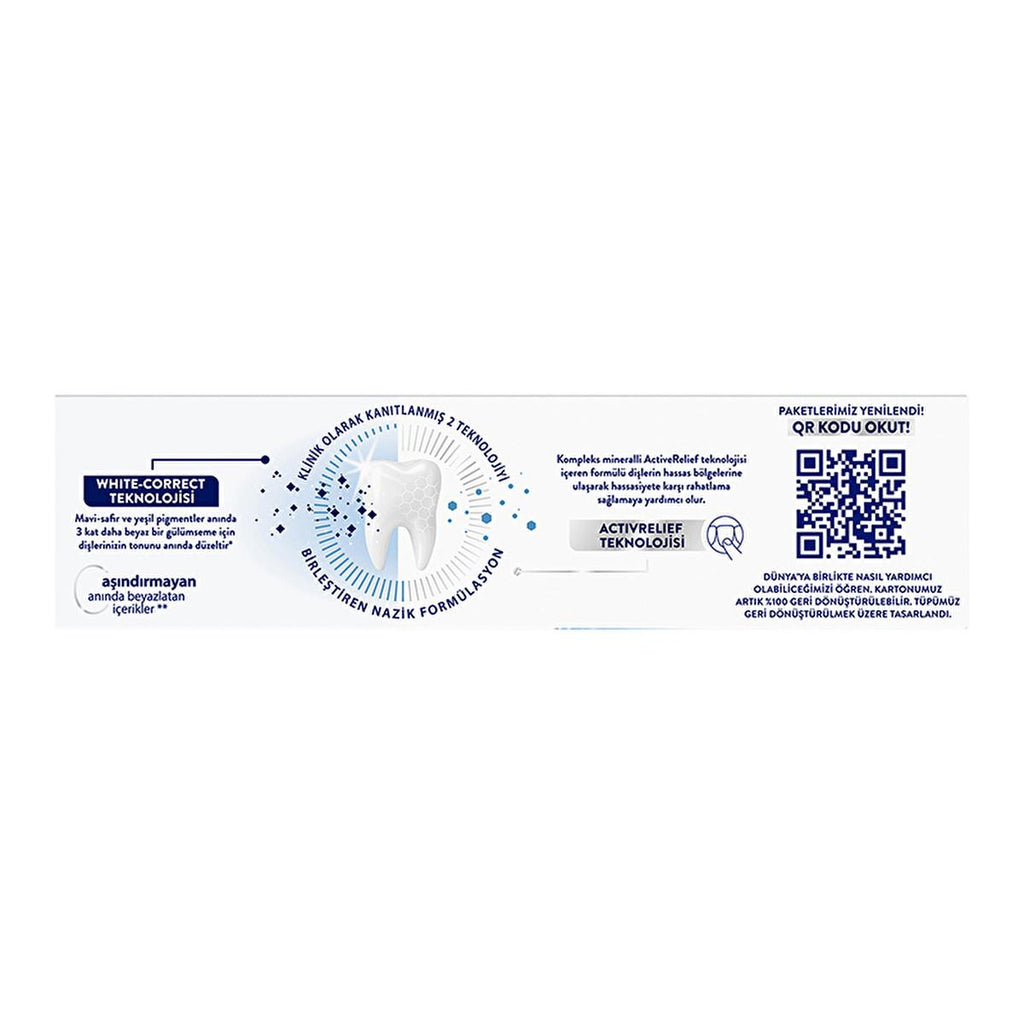 Signal White Now Sensitive Toothpaste for Sensitive Teeth - Instant Whitening & Sensitivity Relief - 2.54 fl oz