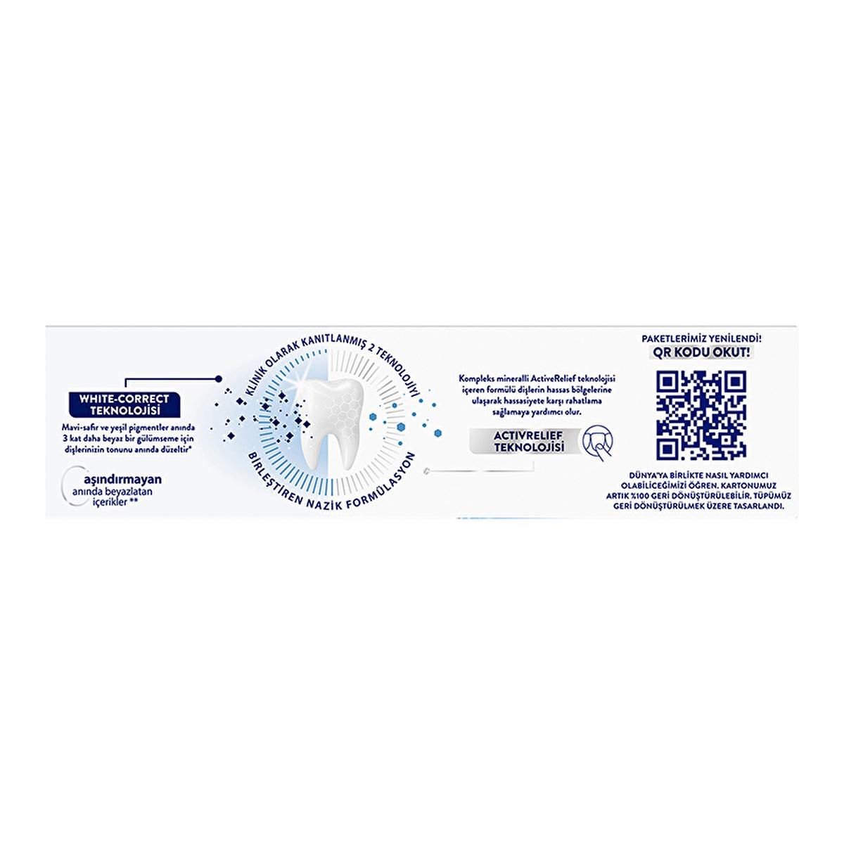 Signal White Now Sensitive Toothpaste for Sensitive Teeth - Instant Whitening & Sensitivity Relief - 2.54 fl oz